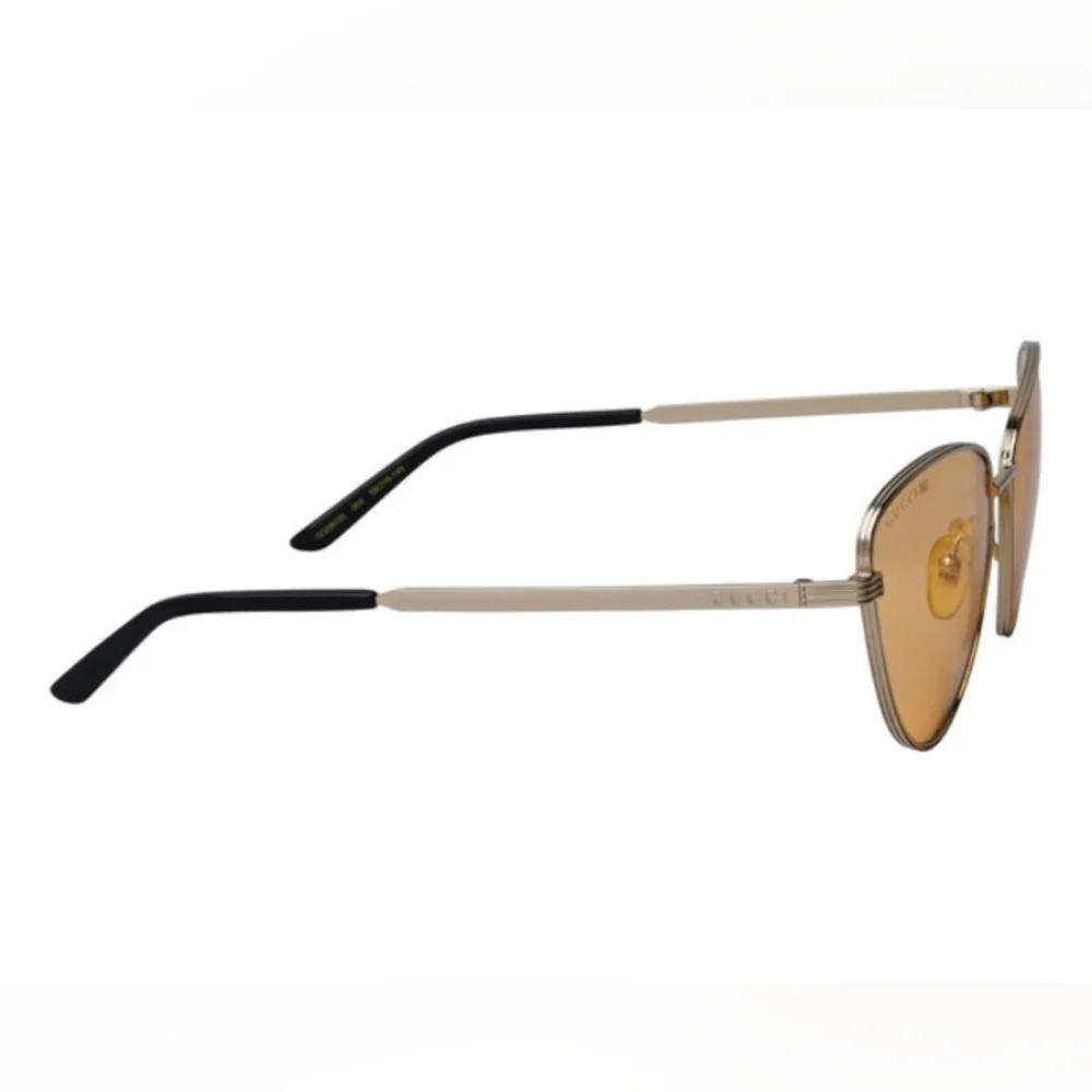 NEW GUCCI WOMEN'S GOLD FRAME SUNGLASSES GG0803S 004 GUCCI EYEWEAR - Picture 5 of 8
